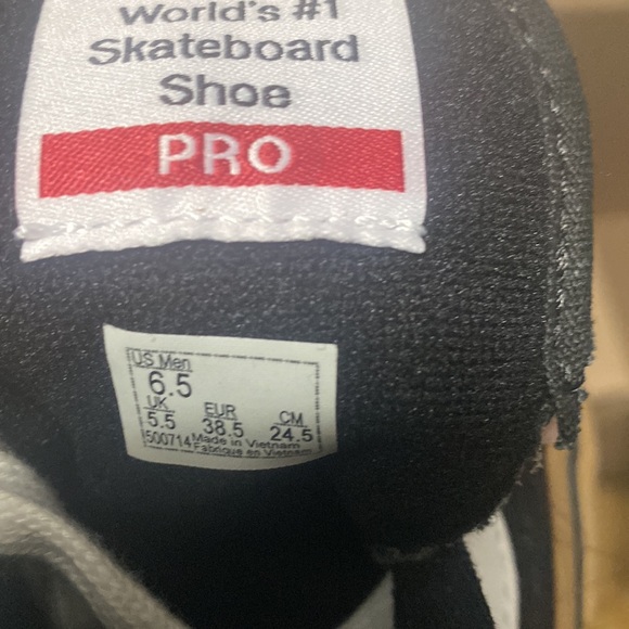 Vans Skate Old Skool Pro Suede Skateboard Shoes Black/Gum - M 6.5 - W 8 - Picture 8 of 8